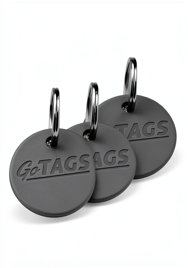 GoTags Tag Silencer attached to a dog collar