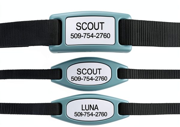 GoTags Silicone Pet ID Tags Silent Durable Customizable-5