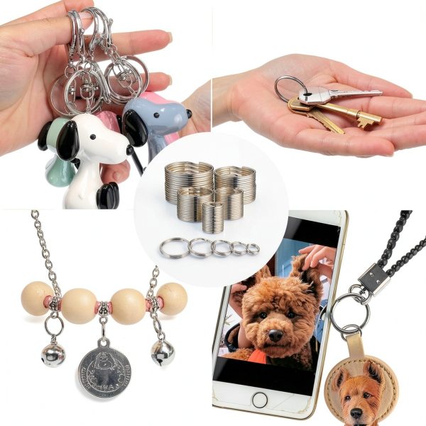 YHYZ Metal Key Rings Assorted Sizes Stainless Steel Alloy-6
