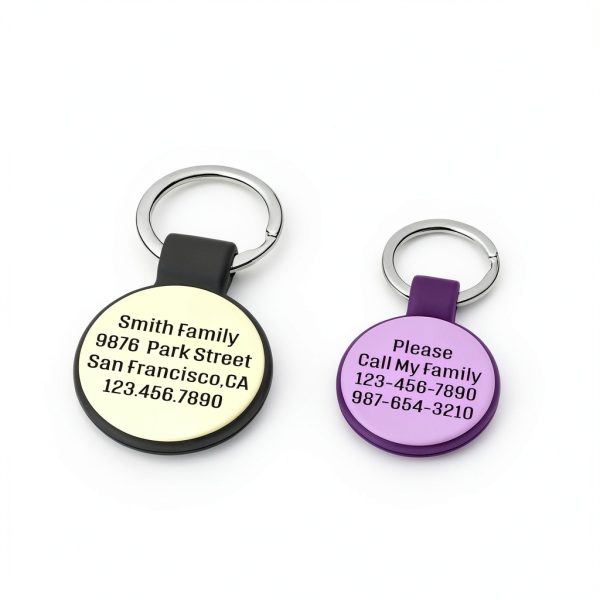Brayhoo Silicone Pet ID Tags Durable Engraved for Dogs Cats-7