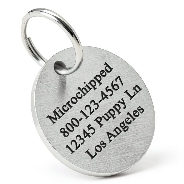 Ultra Joys Pet ID Tags Stainless Steel Personalized-2