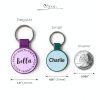 Brayhoo Silicone Pet ID Tags Durable Engraved for Dogs Cats-1