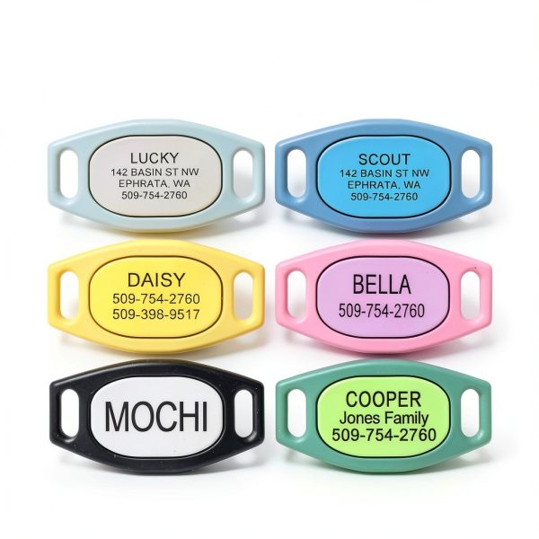 GoTags Silicone Pet ID Tags Silent Durable Customizable-3
