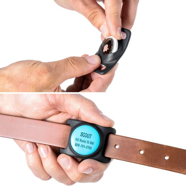 GoTags AirTag Holder Dog ID Tag Silicone Waterproof Pet-3
