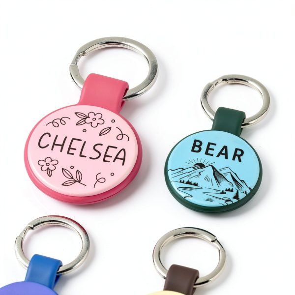 Brayhoo Silicone Pet ID Tags Durable Engraved for Dogs Cats-4
