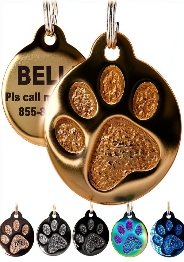 PetANTastic Dog ID Tag Stainless Steel Personalized Engraved-0