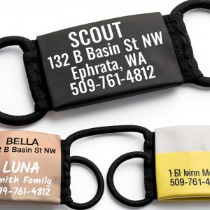 GoTags Slide On Pet ID Tags Stainless Steel Silent Design-0