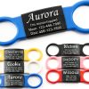 Anavia Silent Pet ID Tags Stainless Steel Silicone Band Dog-0