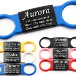 Anavia Silent Pet ID Tags Stainless Steel Silicone Band Dog-0