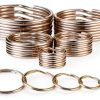 YHYZ Metal Key Rings Assorted Sizes Stainless Steel Alloy-0