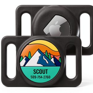 GoTags Pet Tracker Holder Personalized Silicone Dog Collar-0