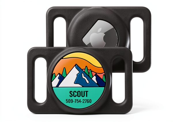 GoTags Pet Tracker Holder Personalized Silicone Dog Collar-0