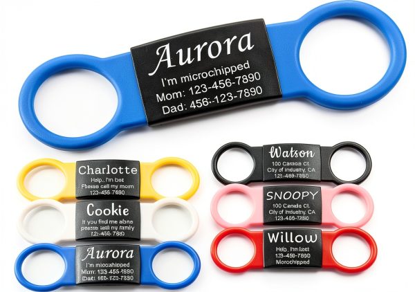 Anavia Silent Pet ID Tags Stainless Steel Personalized Dog-0