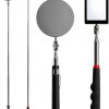 Enbar Lighted Telescoping Mirror Set Square Round 2‑Piece Silver-2