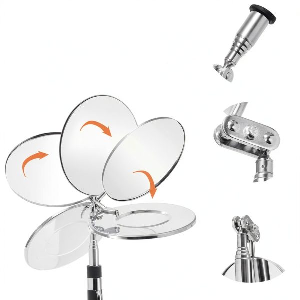 Inspection Mirror Jucoan 4‑Pack Extendable Telescoping Rod Set-2