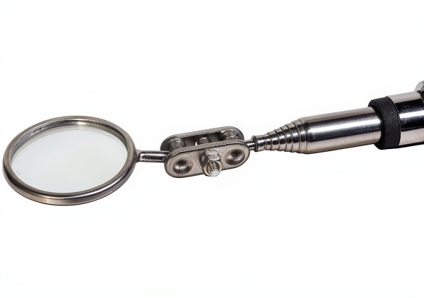 Mayhew CatsPaw 1-1/4" Black Inspection Mirror with Pivot Ball Joint-1