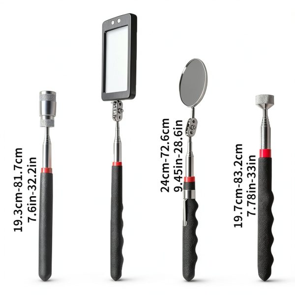 Inspection Mirror JieGong Tool Black Magnetic 360 Rotation Handle-1