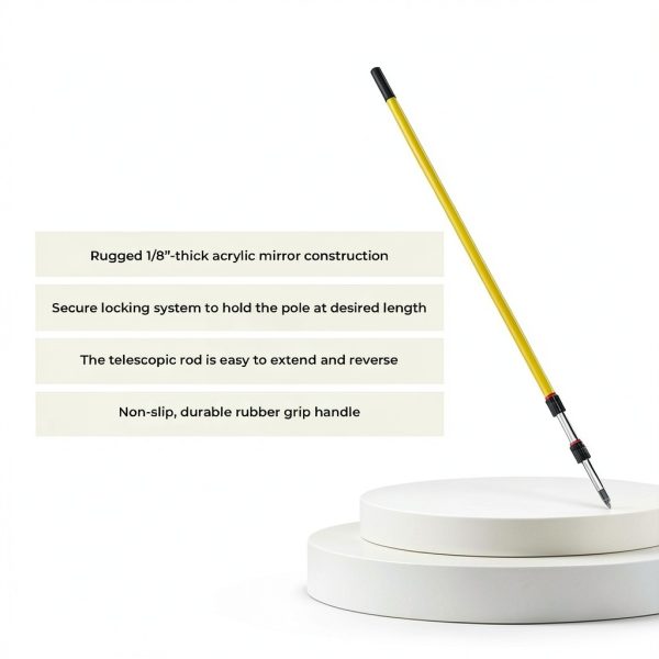 Inspection Mirror Extend A Vue Duty Acrylic with Telescoping Poles-2