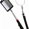 Enbar Lighted Telescoping Mirror Set Square Round 2‑Piece Silver-1