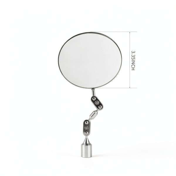 DAYSLIVES Magnetic Inspection Mirror 3.35" with Adjustable Head-2