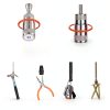 CTR Magnetic Inspection Mirror Set with COB LED and 8lb Magnet-8