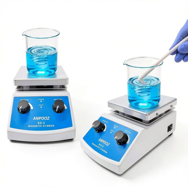 Magnetic Stirrer Hot Plate ANPOOZ with Bar Retriever 100-2000 RPM,-4
