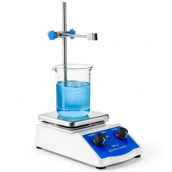 QWORK Magnetic Stirrer Hot Plate Mixer 1000ml 5x5in 520°F 100-2000 RPM-0