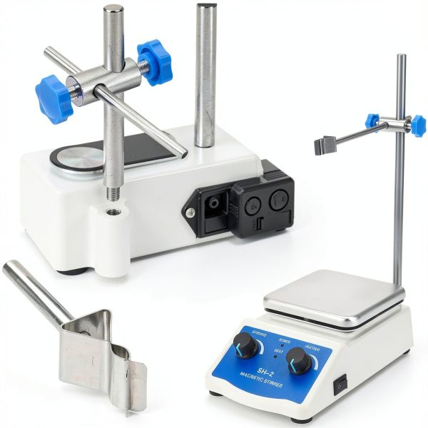 QWORK Magnetic Stirrer Hot Plate Mixer 1000ml 5x5in 520°F 100-2000 RPM-3