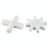 Magnetic Stir Bar YOKIVE 2pcs PTFE Coated Cross & Gear White-0