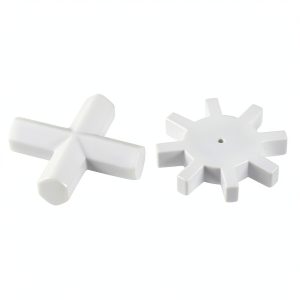 Magnetic Stir Bar YOKIVE 2pcs PTFE Coated Cross & Gear White-0