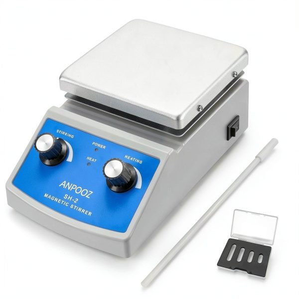 Magnetic Stirrer Hot Plate ANPOOZ with Bar Retriever 100-2000 RPM,-0